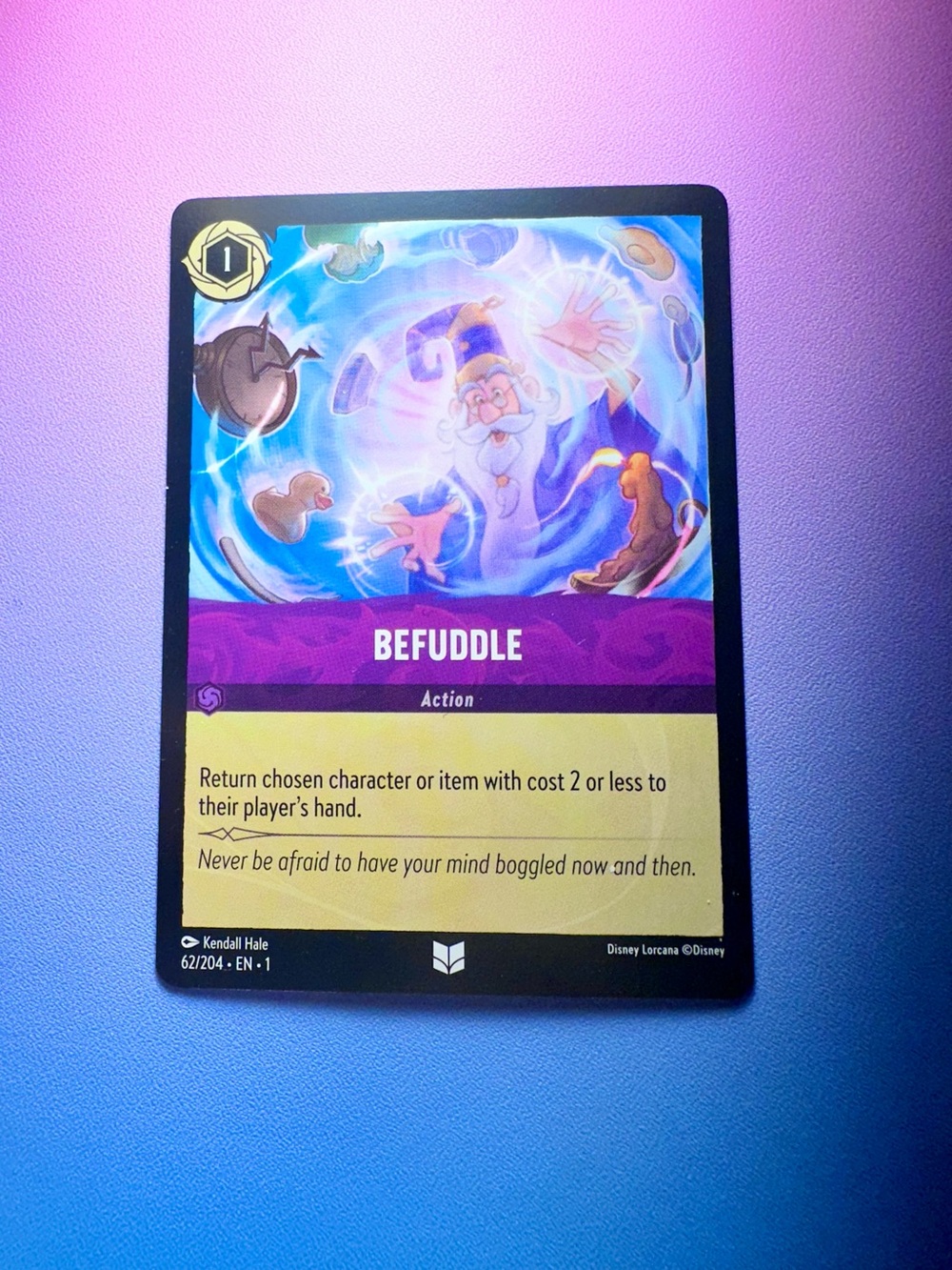 befuddle [sword in the stone] - 62/204 (uncommon) — lorcana: first chapter